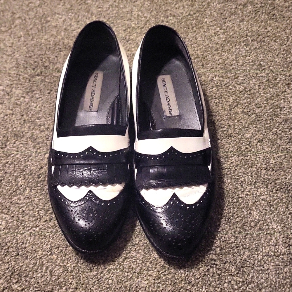 Black & White Stacy Adams Dress Shoes
